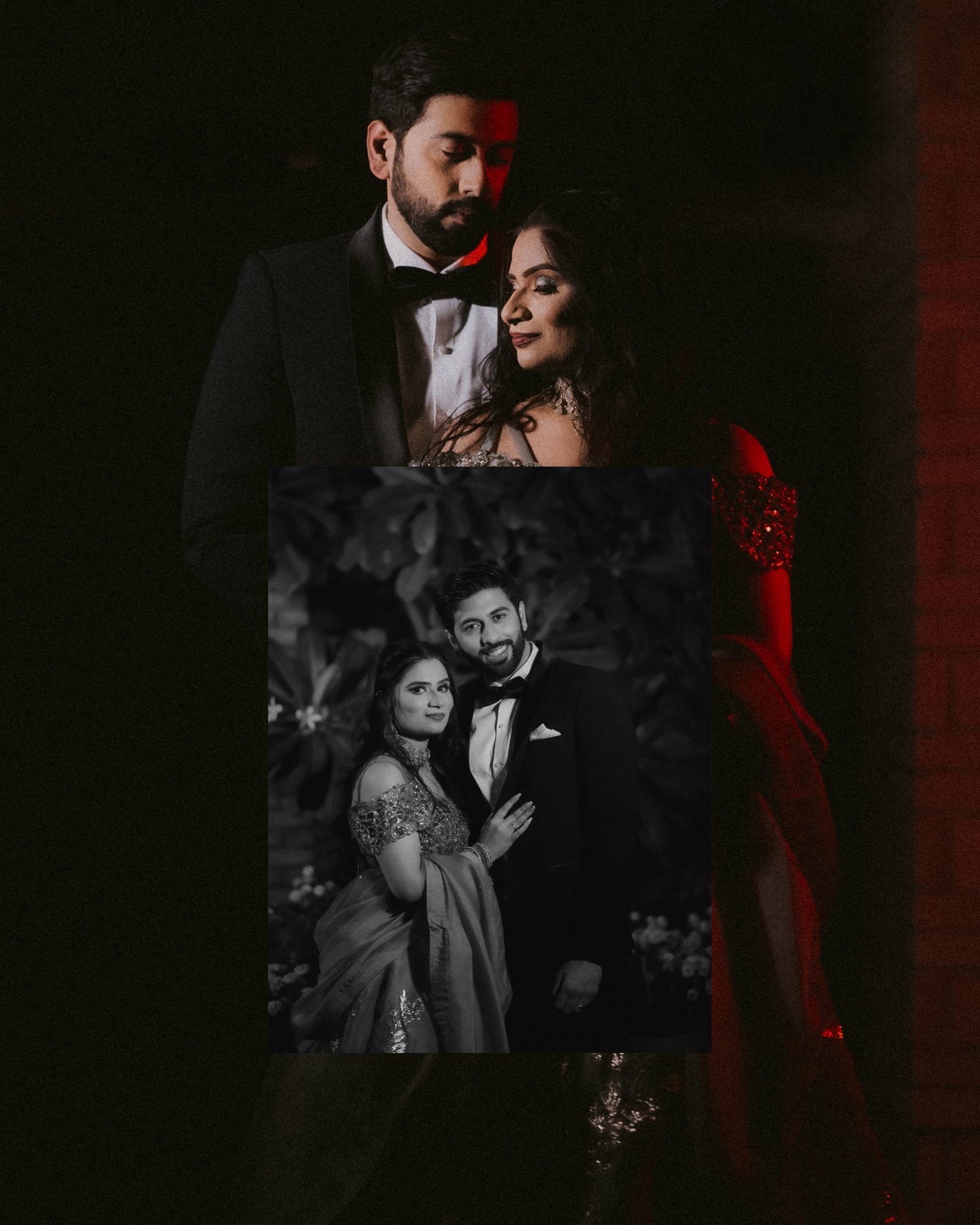 Bride in a red wedding outfit